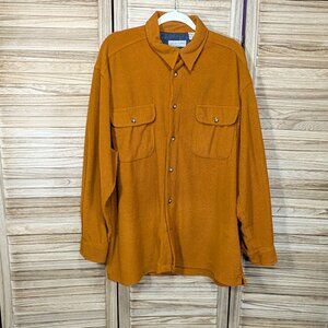 Jeffrey Banks Shirt Button Down Orange Size XL